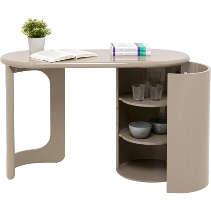 Bureau Groove taupe 120x50cm Kare Design