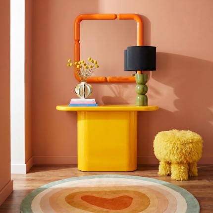 Console Eliano 120x35cm jaune Kare Design