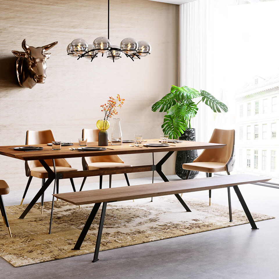 Banc salle à manger design