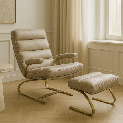 Fauteuil et repose-pieds Novel Kare Design