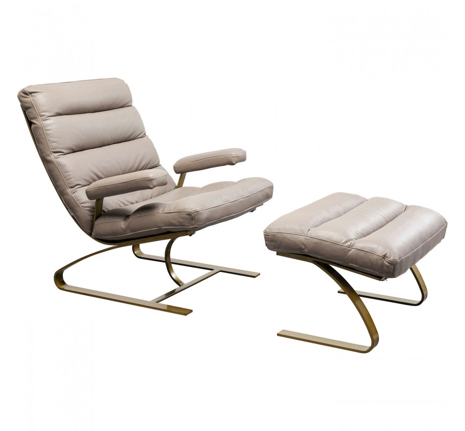 Fauteuil et repose-pieds Novel Kare Design