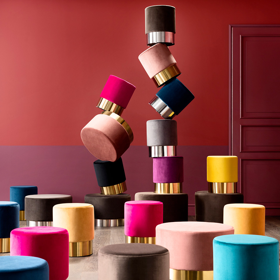 Tabourets et poufs design KARE