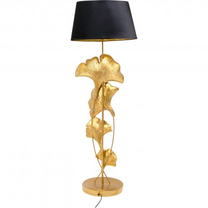 Lampadaire feuilles de ginkgo 129cm dorées Kare Design