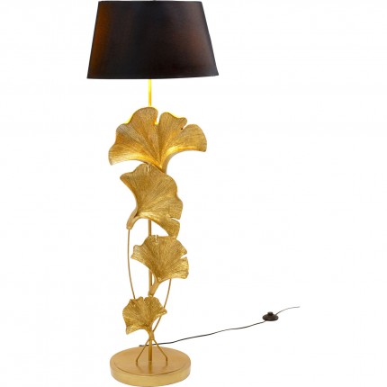 Lampadaire feuilles de ginkgo 129cm dorées Kare Design