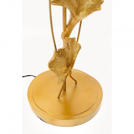 Lampadaire feuilles de ginkgo 129cm dorées Kare Design
