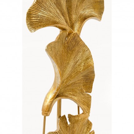 Lampadaire feuilles de ginkgo 129cm dorées Kare Design