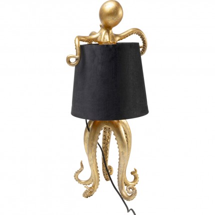 Lampe pieuvre dorée et noire 60cm Kare Design