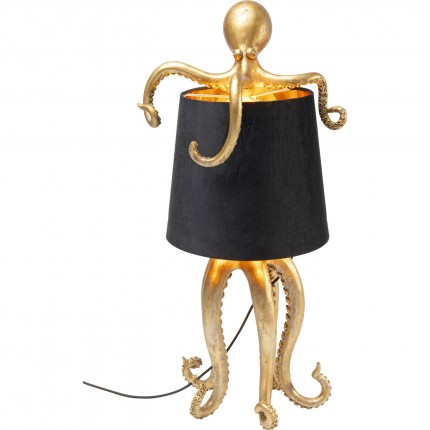Lampe pieuvre dorée et noire 60cm Kare Design