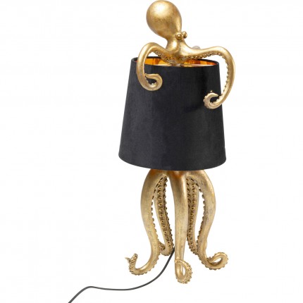 Lampe pieuvre dorée et noire 60cm Kare Design