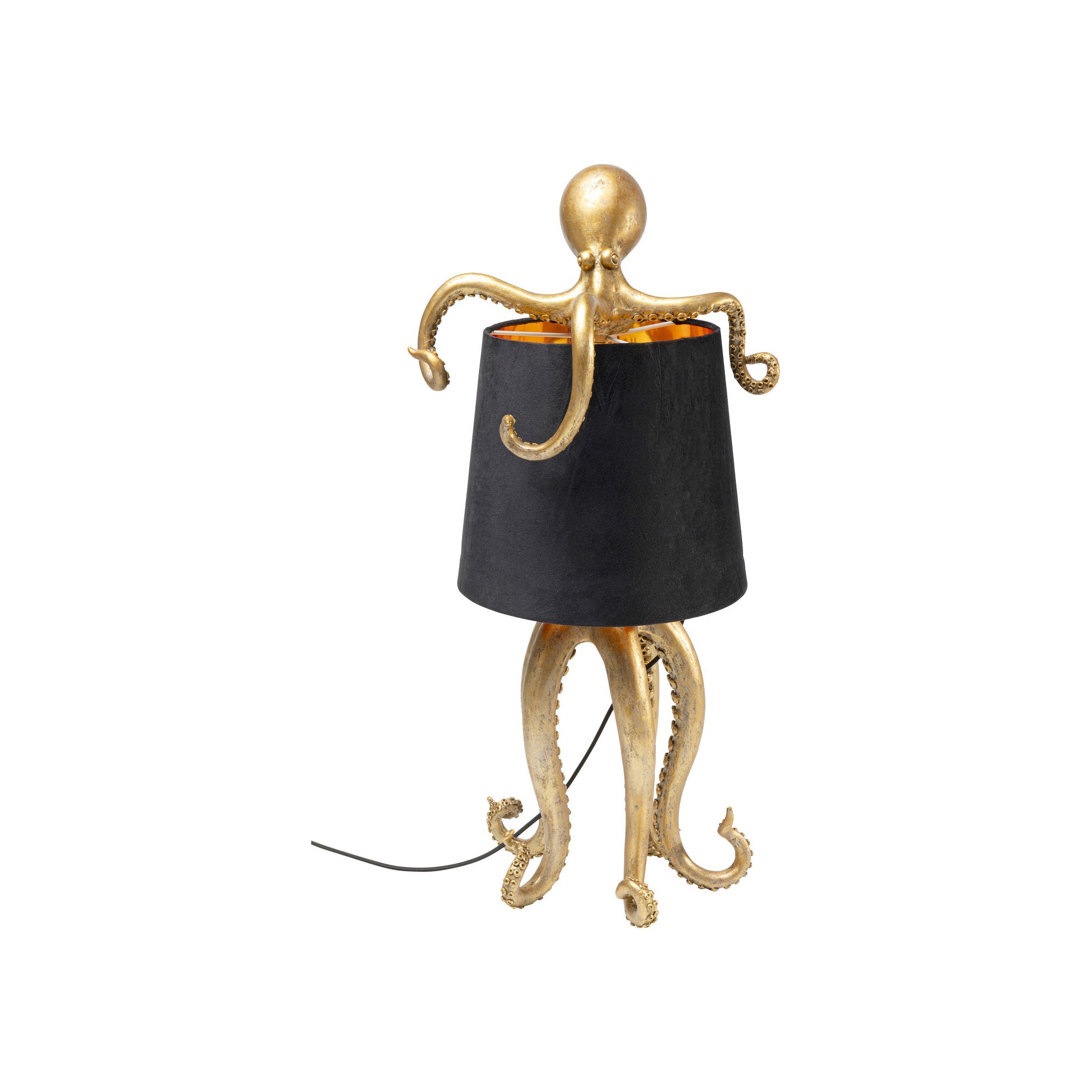 Lampe à poser Octopus doré/noir 60cm