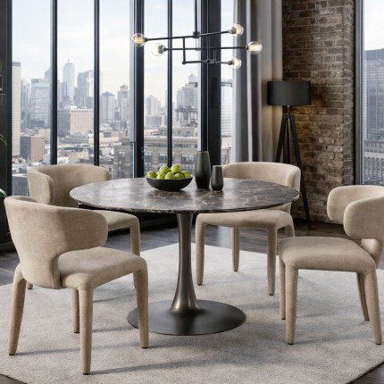 Table High Society 110cm grise Kare Design